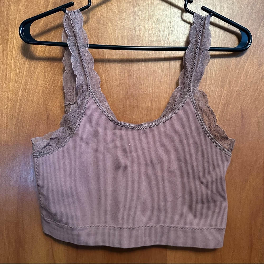 Daytrip Bralette Mauve Lace Medium / Large